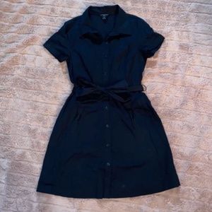 Black utility dress